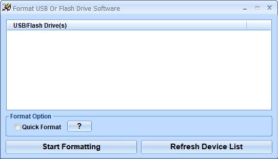 Format USB Or Flash Drive Software下载,格式化,U盘工具